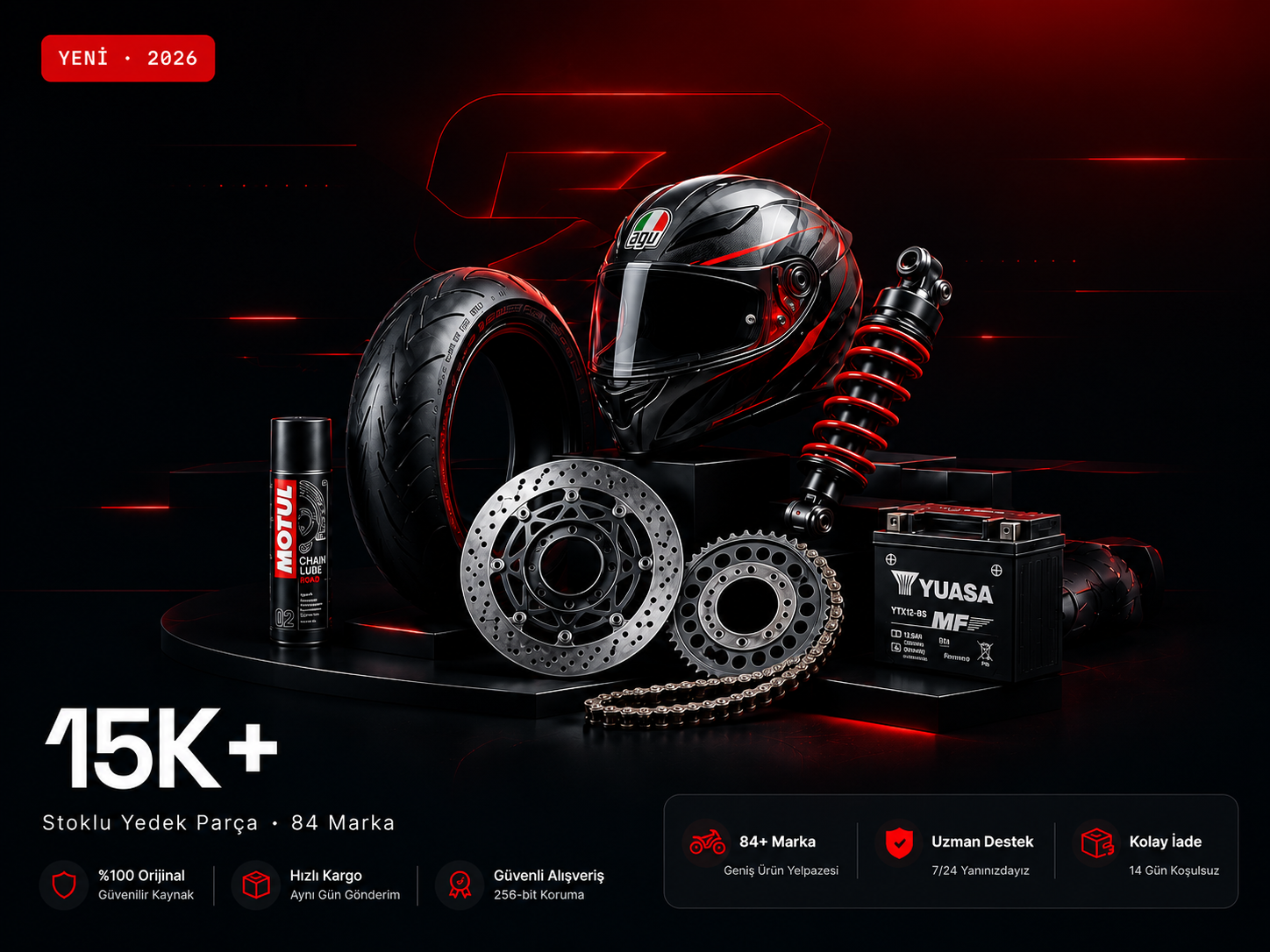 SGM Motor ürün vitrini